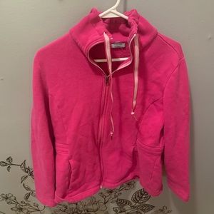 Hot pink 2000s jogger tracksuit jacket